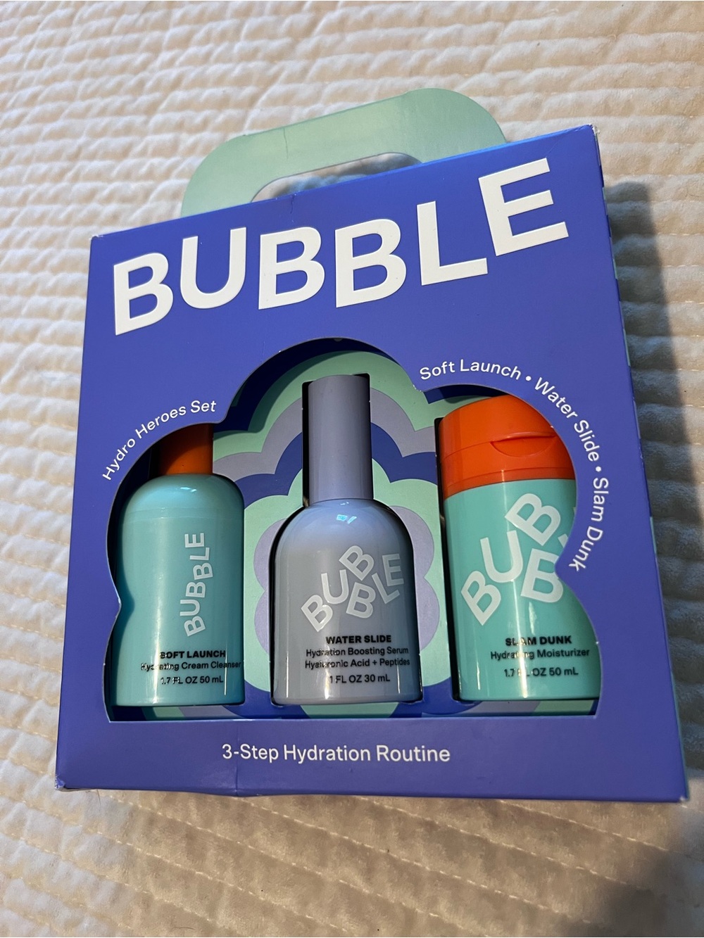 Bubble 3-Step Hydration Routine - Aqua/Teal Set